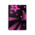 Pink Pop Art Star Spiral Notebook — Ruled Journal for Teens & Students